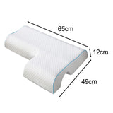 Maxbell Ergonomic Couples Pillow for Friends Couples Birthday Gift Hexagon Left