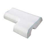 Maxbell Ergonomic Couples Pillow for Friends Couples Birthday Gift Hexagon Left