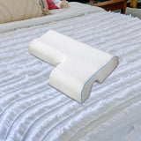 Maxbell Ergonomic Couples Pillow for Friends Couples Birthday Gift Hexagon Left