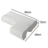 Maxbell Ergonomic Couples Pillow for Friends Couples Birthday Gift Rhombus Left