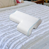 Maxbell Ergonomic Couples Pillow for Friends Couples Birthday Gift White Left