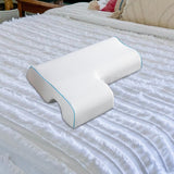 Maxbell Ergonomic Couples Pillow for Friends Couples Birthday Gift White Right