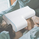 Maxbell Ergonomic Couples Pillow for Friends Couples Birthday Gift White Right