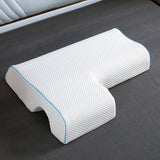 Maxbell Ergonomic Couples Pillow for Friends Couples Birthday Gift White Right