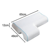 Maxbell Ergonomic Couples Pillow for Friends Couples Birthday Gift White Right