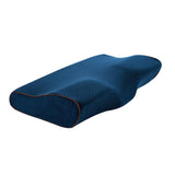 Maxbell Pillow Pillows with Washable Pillowcase for Back Sleepers Navy blue