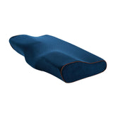 Maxbell Pillow Pillows with Washable Pillowcase for Back Sleepers Navy blue