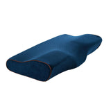 Maxbell Pillow Pillows with Washable Pillowcase for Back Sleepers Navy blue