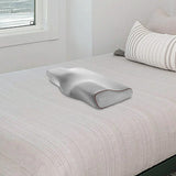 Maxbell Pillow Pillows with Washable Pillowcase for Back Sleepers Grey