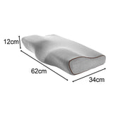 Maxbell Pillow Pillows with Washable Pillowcase for Back Sleepers Grey