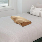 Maxbell Pillow Pillows with Washable Pillowcase for Back Sleepers Camel