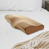Maxbell Pillow Pillows with Washable Pillowcase for Back Sleepers Camel
