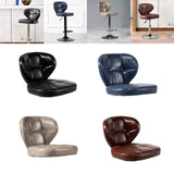 Maxbell Bar Replacement Stool Cover Rotatable Easy to pu Leather for Shop Bar black