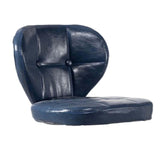 Maxbell Bar Replacement Stool Cover Rotatable Easy to pu Leather for Shop Bar blue