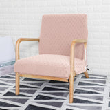 Maxbell Wood Arm Chair Cover Elastic Chair Cover Accessory stylish decor Light Pink