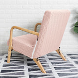 Maxbell Wood Arm Chair Cover Elastic Chair Cover Accessory stylish decor Light Pink