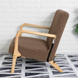 Maxbell Wood Arm Chair Cover Elastic Chair Cover Accessory stylish decor Coffee