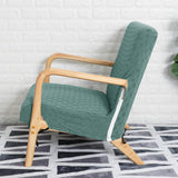 Maxbell Wood Arm Chair Cover Elastic Chair Cover Accessory stylish decor Dark Green