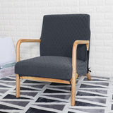 Maxbell Wood Arm Chair Cover Elastic Chair Cover Accessory stylish decor Dark Grey