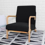 Maxbell Wood Arm Chair Cover Elastic Chair Cover Accessory stylish decor Black