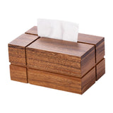 Maxbell Fashion Solid Wood Tissue Box Paper Organizer Crafts for Restaurant Kitchen