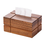 Maxbell Fashion Solid Wood Tissue Box Paper Organizer Crafts for Restaurant Kitchen