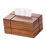 Maxbell Fashion Solid Wood Tissue Box Paper Organizer Crafts for Restaurant Kitchen