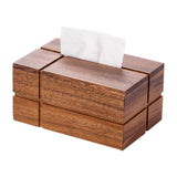 Maxbell Fashion Solid Wood Tissue Box Paper Organizer Crafts for Restaurant Kitchen