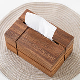 Maxbell Fashion Solid Wood Tissue Box Paper Organizer Crafts for Restaurant Kitchen