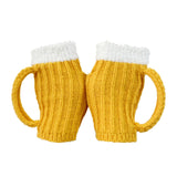 Maxbell Hand Crochet Warmers Mittens Unisex Half Finger Gloves for Women Girls Boys