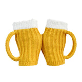Maxbell Hand Crochet Warmers Mittens Unisex Half Finger Gloves for Women Girls Boys