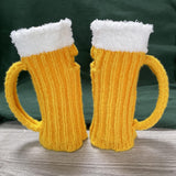 Maxbell Hand Crochet Warmers Mittens Unisex Half Finger Gloves for Women Girls Boys