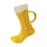 Maxbell Knit Socks Warm Practical Durable Yellow Funny with Handle for Winter Gift