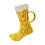 Maxbell Knit Socks Warm Practical Durable Yellow Funny with Handle for Winter Gift