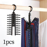 Maxbell Rotated Tie Rack 20 Hooks Rotatable for Bedroom Organization Women Men