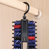 Maxbell Rotated Tie Rack 20 Hooks Rotatable for Bedroom Organization Women Men