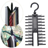 Maxbell Rotated Tie Rack 20 Hooks Rotatable for Bedroom Organization Women Men