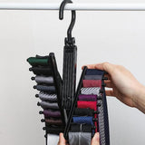 Maxbell Rotated Tie Rack 20 Hooks Rotatable for Bedroom Organization Women Men