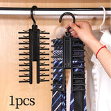 Maxbell Rotated Tie Rack 20 Hooks Rotatable for Bedroom Organization Women Men