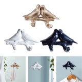 Maxbell Nordic Coat Key Hanger Resin Bird Wall Decorations for Robe Purse Home Aureate