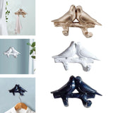 Maxbell Nordic Coat Key Hanger Resin Bird Wall Decorations for Robe Purse Home Aureate