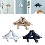Maxbell Nordic Coat Key Hanger Resin Bird Wall Decorations for Robe Purse Home Aureate