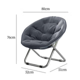 Maxbell Camping Folding Chair Moon Chair Compact for Picnic Outdoor Backpacking grey
