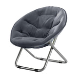 Maxbell Camping Folding Chair Moon Chair Compact for Picnic Outdoor Backpacking grey