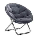 Maxbell Camping Folding Chair Moon Chair Compact for Picnic Outdoor Backpacking grey