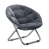 Maxbell Camping Folding Chair Moon Chair Compact for Picnic Outdoor Backpacking grey