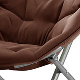 Maxbell Camping Folding Chair Moon Chair Compact for Picnic Outdoor Backpacking coffee
