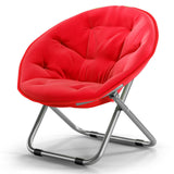 Maxbell Camping Folding Chair Moon Chair Compact for Picnic Outdoor Backpacking red
