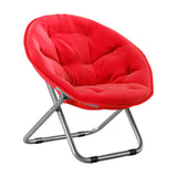 Maxbell Camping Folding Chair Moon Chair Compact for Picnic Outdoor Backpacking red