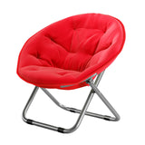 Maxbell Camping Folding Chair Moon Chair Compact for Picnic Outdoor Backpacking red